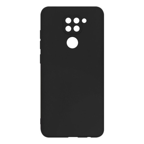 Silicone Case with Camera Shield for Xiaomi Redmi Note 9 Black